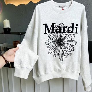 Mardi Mercredi マルディメクルディグレー 刺繍スウェット新品未使用