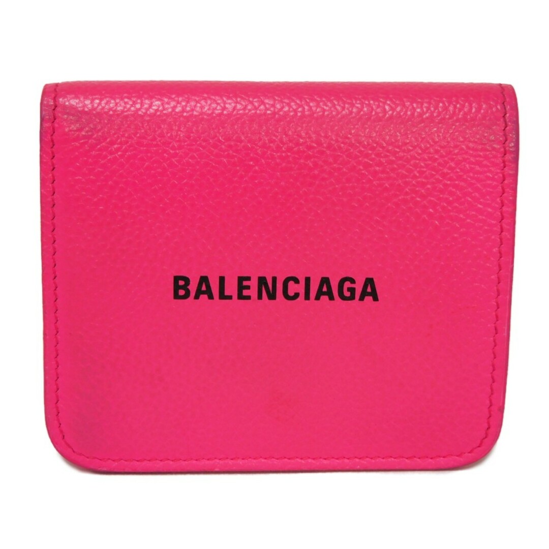 BALENCIAGA バレンシアガ キャッシュ フラップ コイン カードホルダー コンパクトウォレット ブラック ショッキングピンク 新ロゴ  アシッドフューシャ 二つ折り財布 594216 1IZ43 5660 | フリマアプリ ラクマ