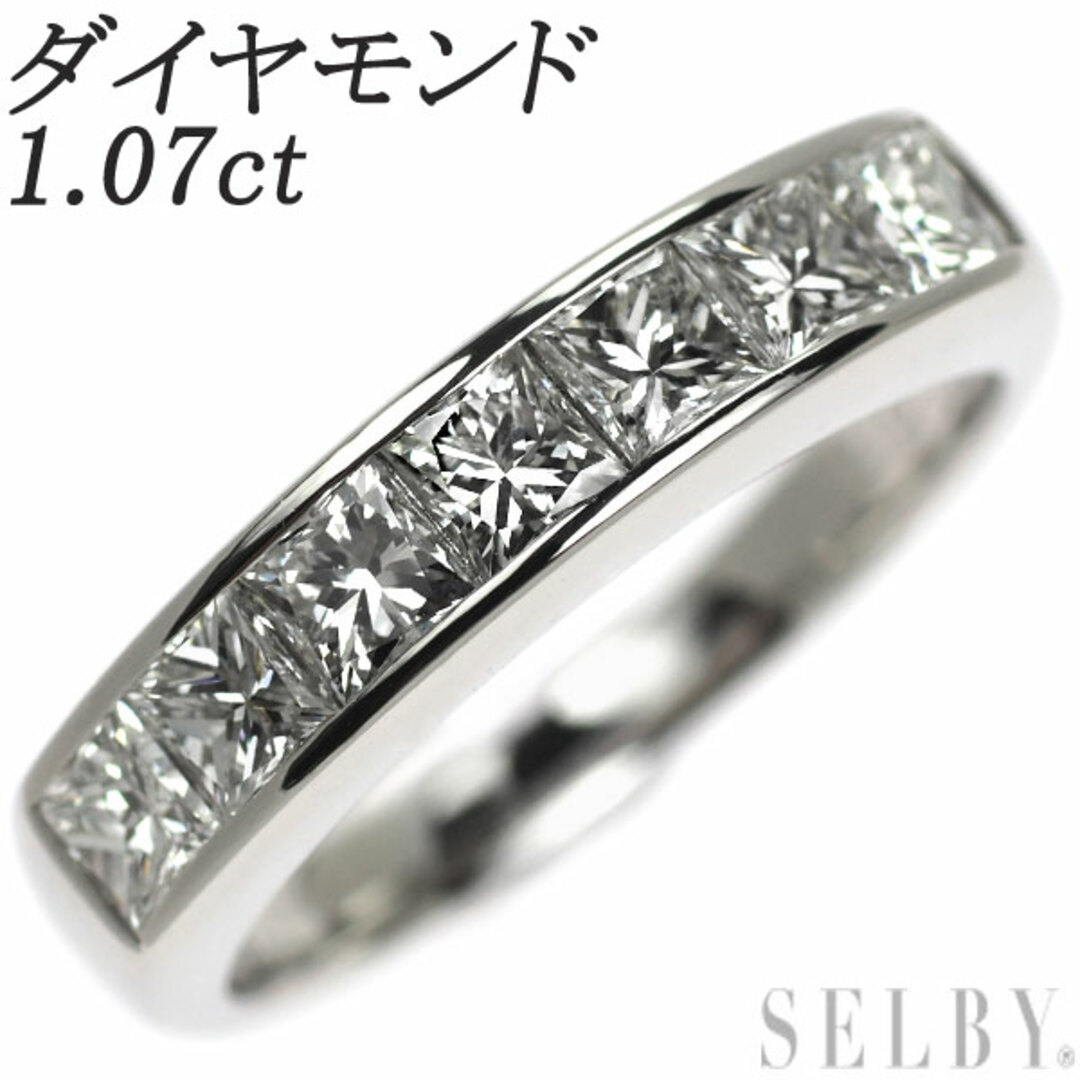 Pt900 プリンセスカット ダイヤモンド リング 1.07ct