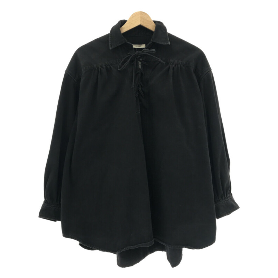 CLANE クラネ WASH BIG SHIRTS TOPS ウォッシュ加工ビッグシャツ
