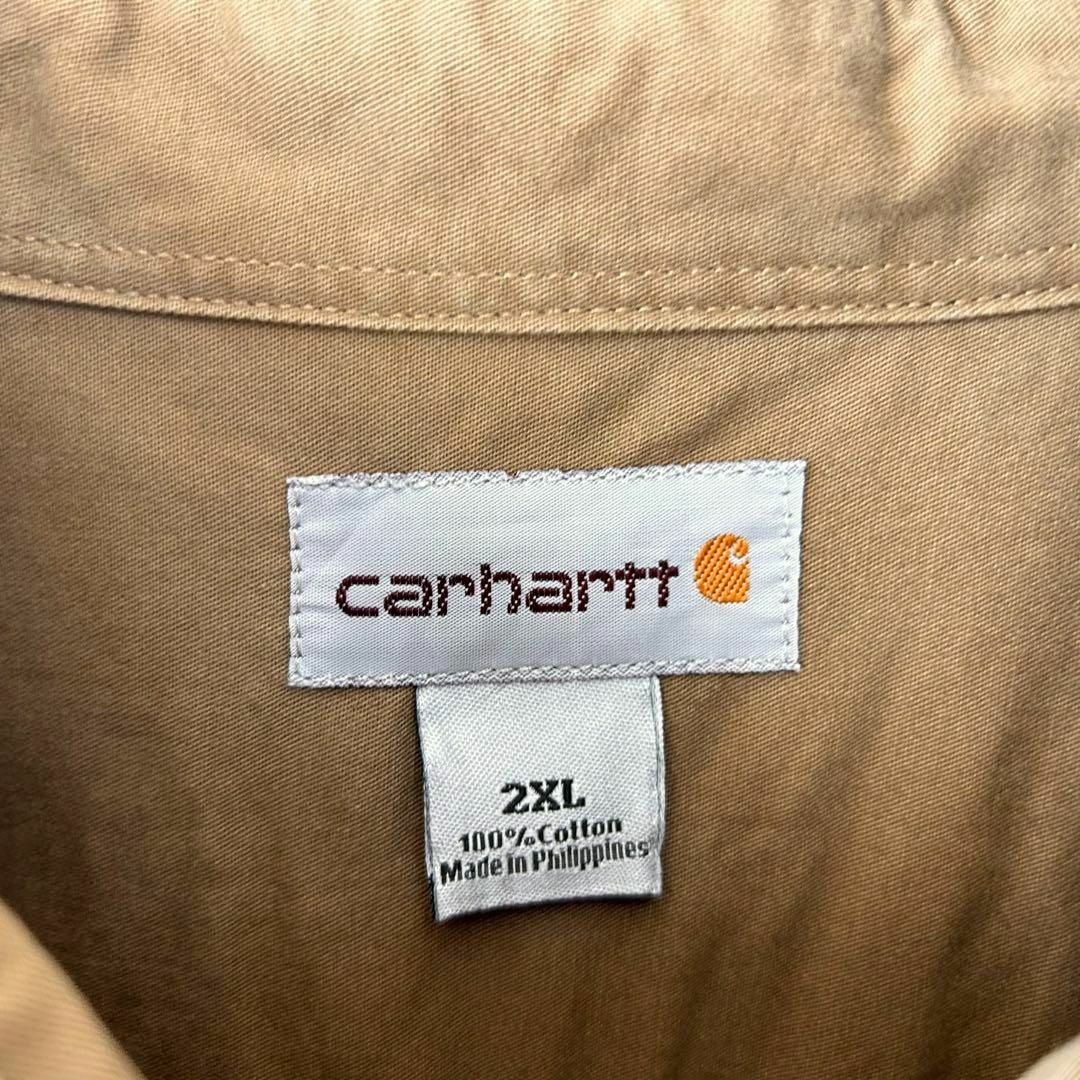 carhartt - 希少 カーハート 刺繍ロゴ ワンポイント 胸ポケット 長袖