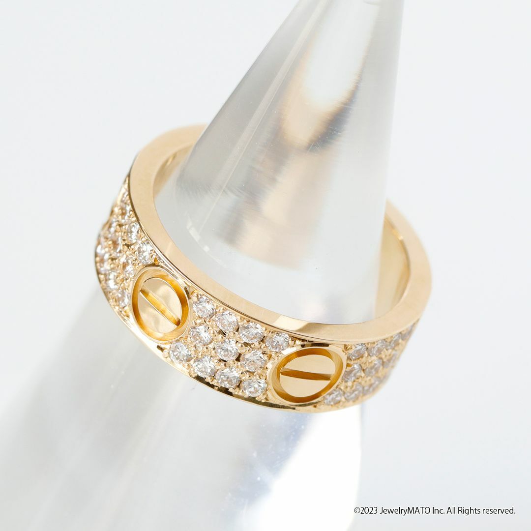Cartier(カルティエ)の【鑑別書付き】カルティエ ラブリング K18 イエローゴールド #48 ダイヤ レディースのアクセサリー(リング(指輪))の商品写真