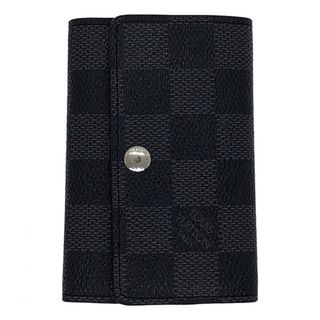 ルイヴィトン(LOUIS VUITTON)のルイヴィトン(LOUIS VUITTON) N62662 ダミエ・グラフィット ミュルティクレ6 6連 キーケース キーケース メンズ (カラー：ブラック×グレー)  【Aランク】【中古】(キーケース)