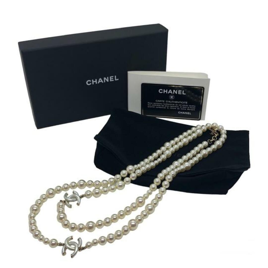 CHANEL - シャネル(CHANEL) ココマーク パール ロングネックレス CHANEL - シャネル(CHANEL) ココマーク パール ロングネックレス