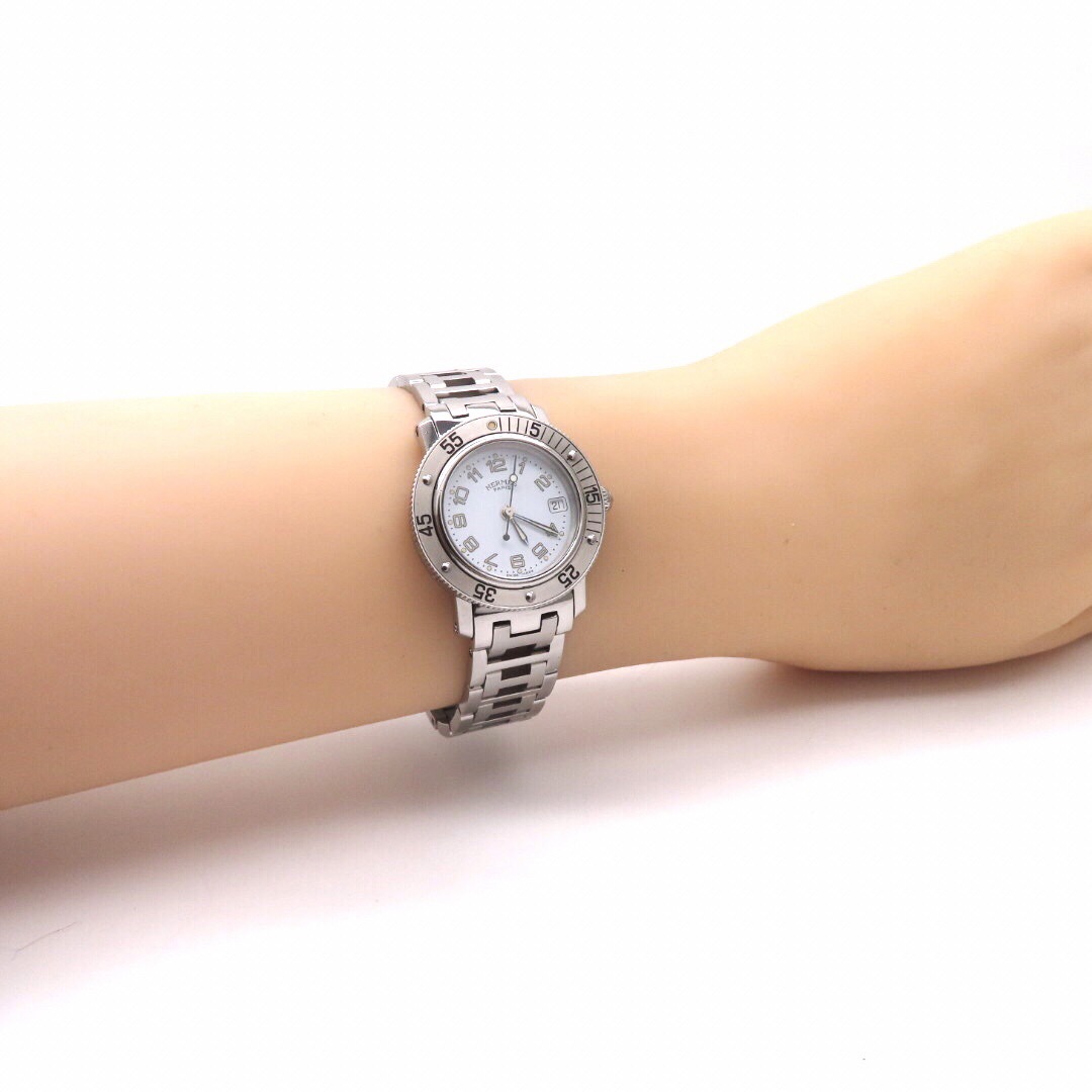 Hermes - 【CL5.210】HERMES 'エルメス 時計' クリッパーダイバー☆極