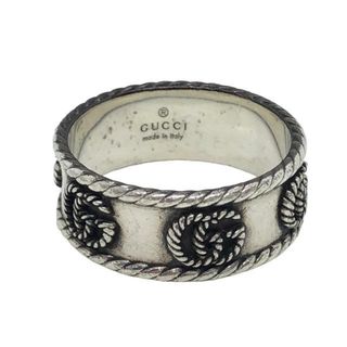 グッチ(Gucci)のグッチ(GUCCI) ダブルG ツイスト シルバーリング リングサイズ：23（実寸約22号） 約7.1g (刻印詳細：GUCCI made in italy Ag 925) リング/指輪 【中古】【Bランク】(リング(指輪))