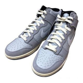 ナイキ(NIKE)のナイキ(NIKE) DR8753-077 DUNK HI PRM ダンク ハイ プレミアム スニーカー メンズ US 10.5（約28.5cm） (カラー：グレー) 【Sランク】【中古】(スニーカー)