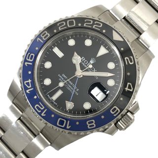 ロレックス(ROLEX)の　ロレックス ROLEX GMTマスター2 ランダムシリアル 116710BLNR ブラック文字盤 SS メンズ 腕時計(その他)