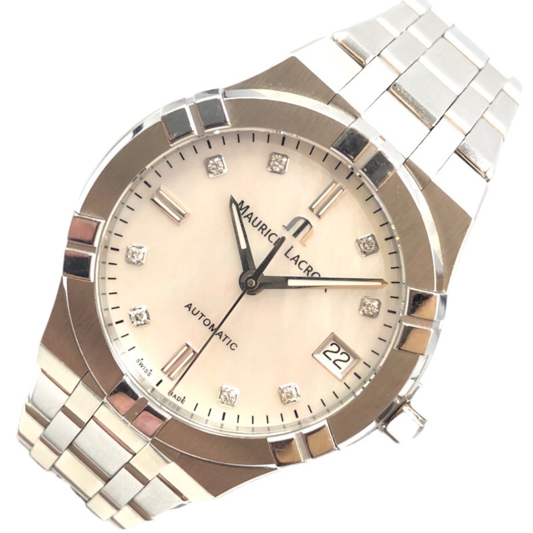MAURICE LACROIX(モーリスラクロア)の　モーリス・ラクロア MAURICE LACROIX アイコン　ホワイトシェル AI6006 ステンレススチール レディース 腕時計 レディースのファッション小物(腕時計)の商品写真