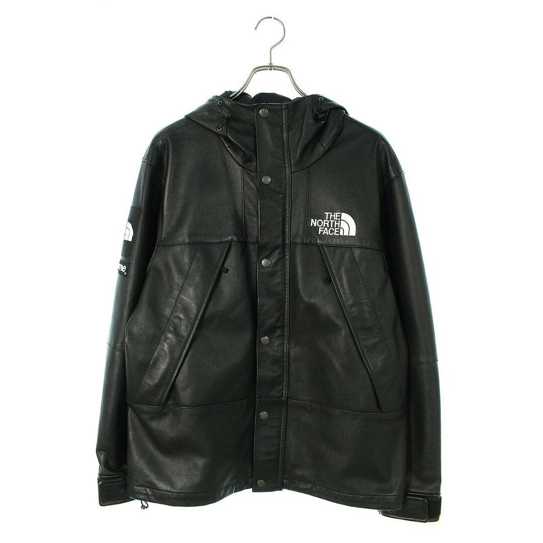 シュプリーム ×ノースフェイス THE NORTH FACE  18AW  Leather Mountain Parka レザーマウンテンレザージャケット メンズ S