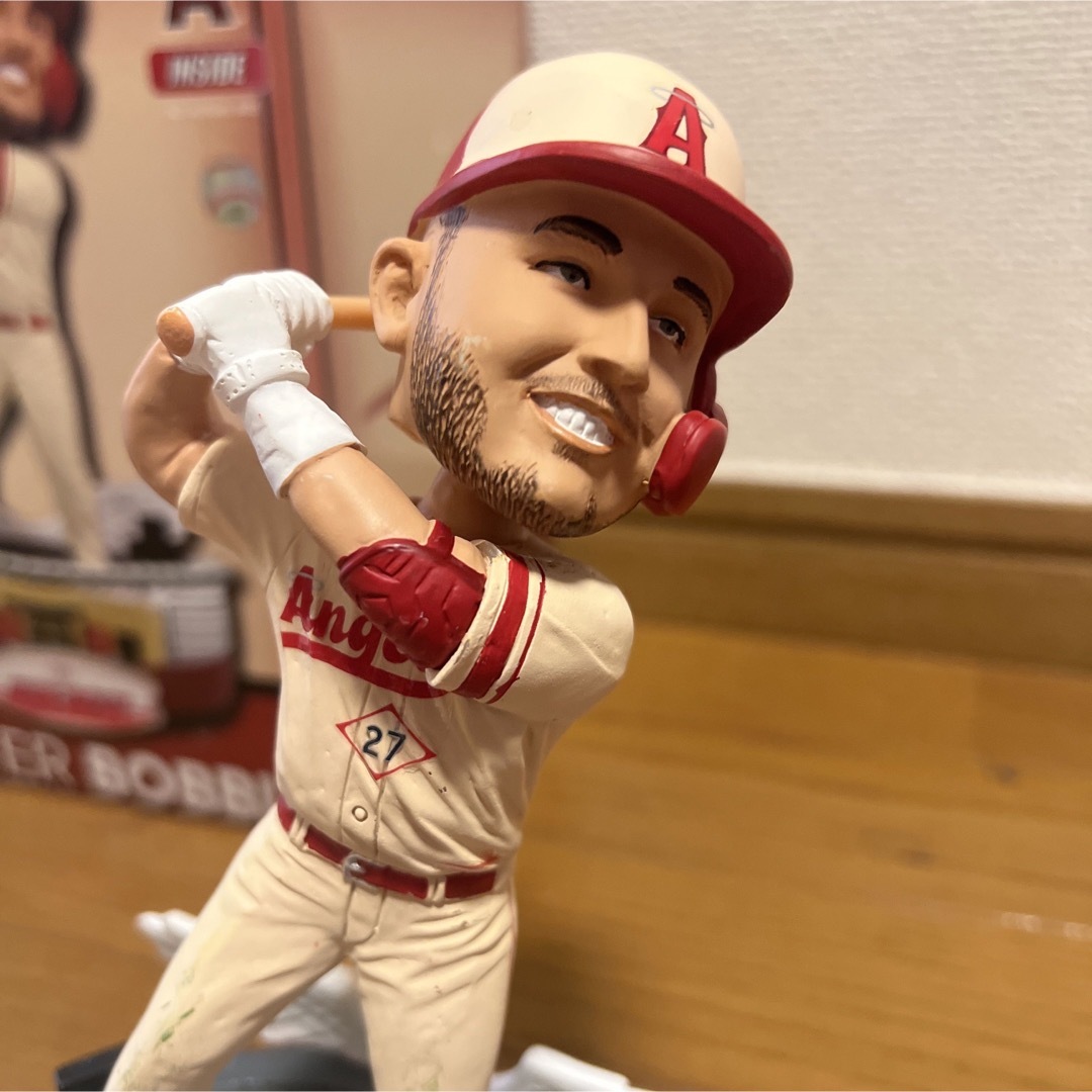 US》ナイキ MLB エンゼルス マイクトラウト ベースボールシャツ - T