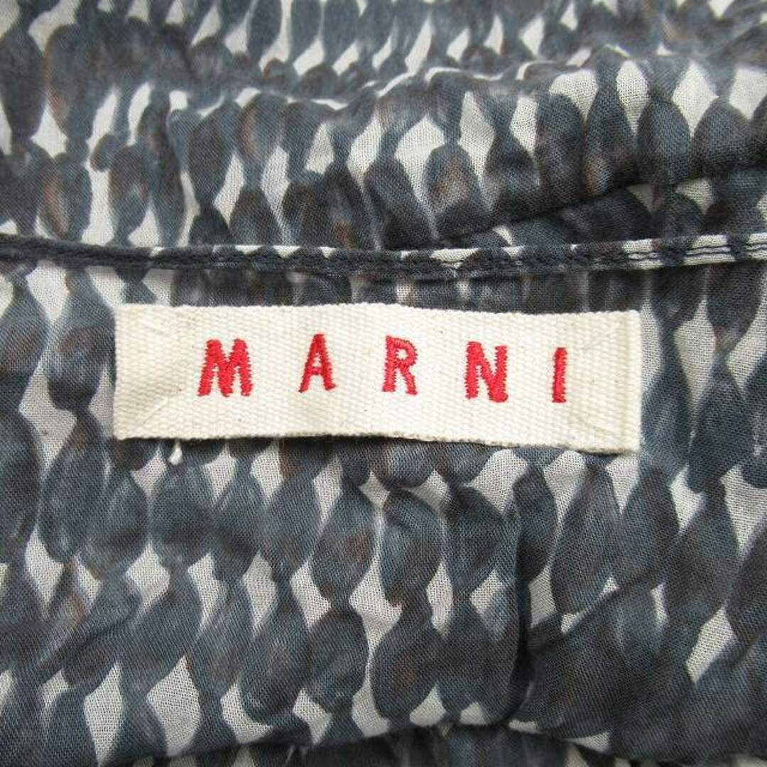 Marni(マルニ)の美品 マルニ MARNI ジオメトリック ノースリーブ カットソー コットン レディースのトップス(シャツ/ブラウス(半袖/袖なし))の商品写真