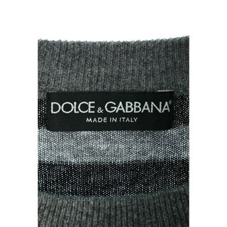 DOLCE&GABBANA ドルチェ&ガッバーナ ニット サイズ:48 レイヤード レーヨン リネン ナイロン ニット セーター プルオーバー ネイビー 紺 イタリア製 トップス 長袖【メンズ】