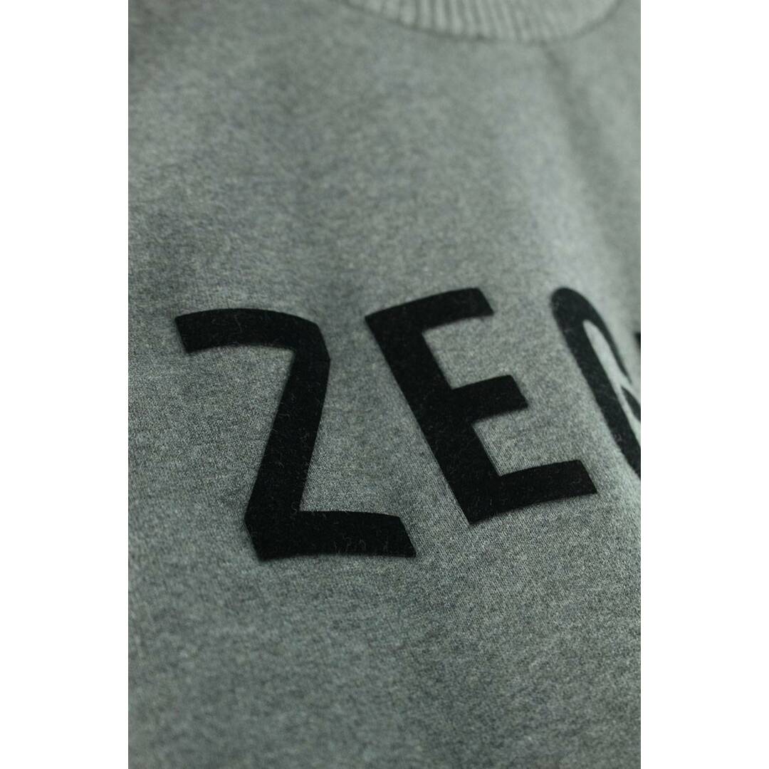フィアオブゴッド ×エルメネジルドゼニア Ermenegildo Zegna OVERSIZED LOGO SWEAT ロゴパッチクルーネックニット切り替えスウェット メンズ XL