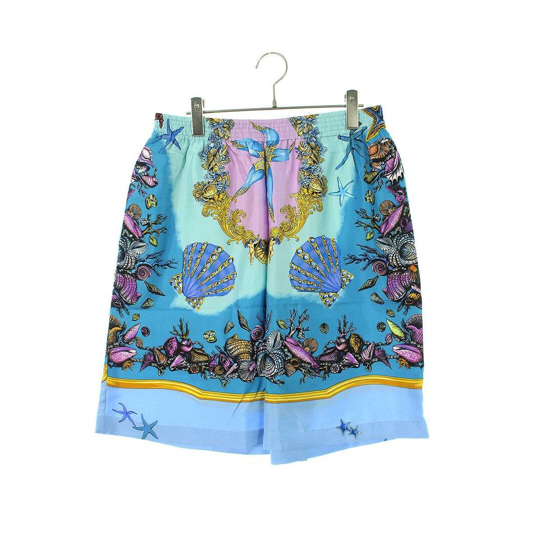VERSACE ヴェルサーチ 1A 総柄シルクハーフパンツ