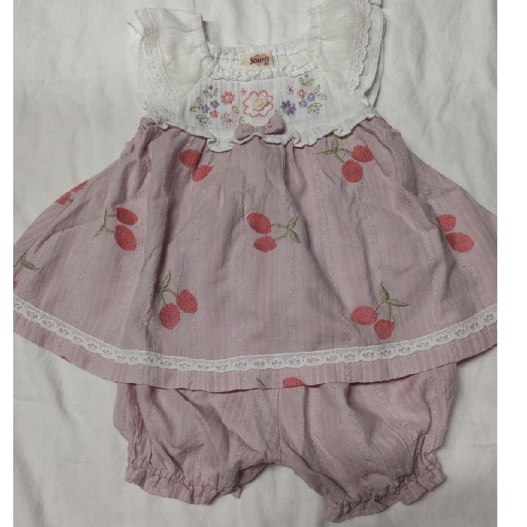 Souris(スーリー)のスーリーsouris パンプルムース セットアップ キッズ/ベビー/マタニティのキッズ服女の子用(90cm~)(ワンピース)の商品写真