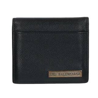 バレンシアガ(Balenciaga)のバレンシアガ  671765 ロゴプレート二つ折りレザー財布 メンズ(財布)