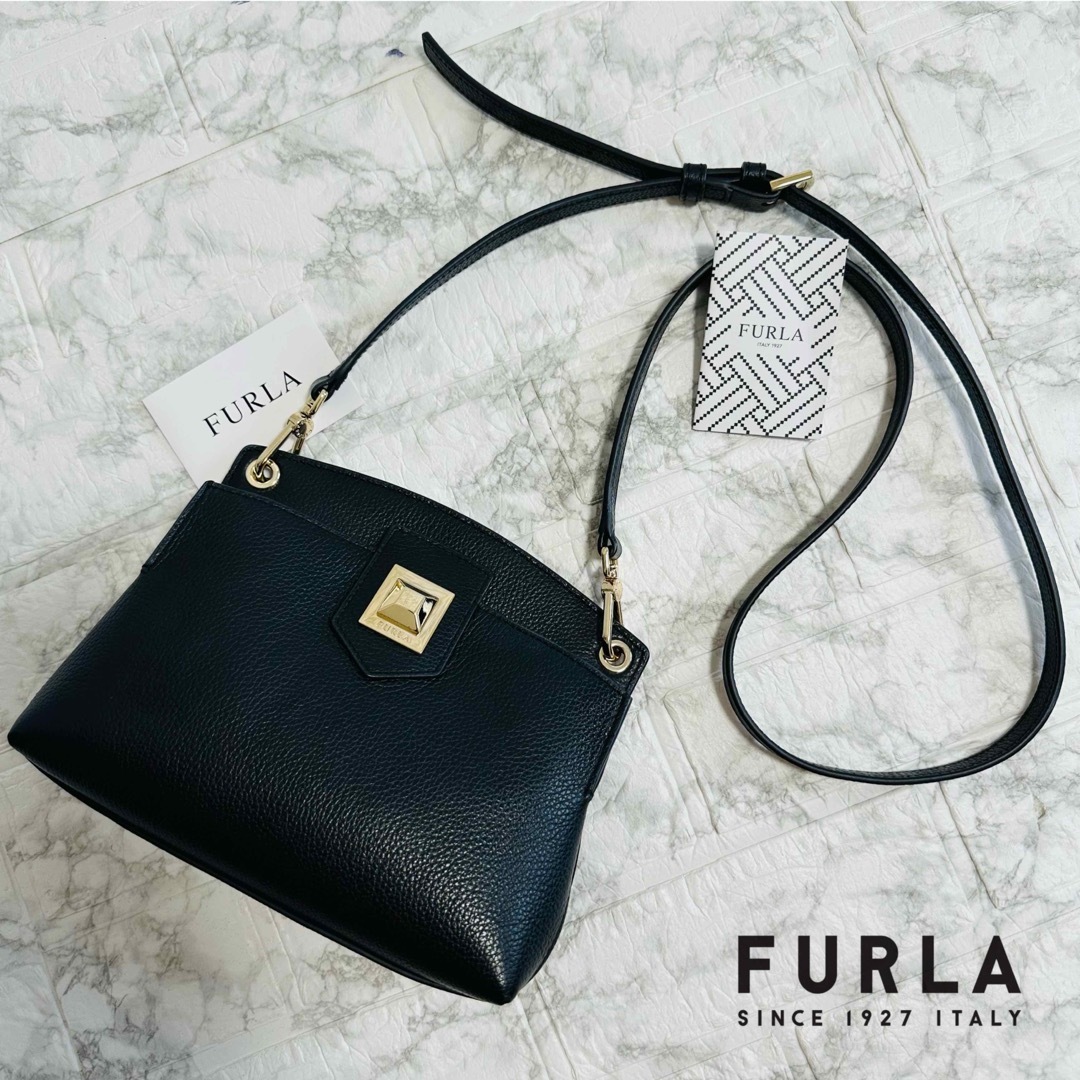 Furla - nemunoki様専用 フルラ アナ ミニ レザー シボ革 黒 金具の
