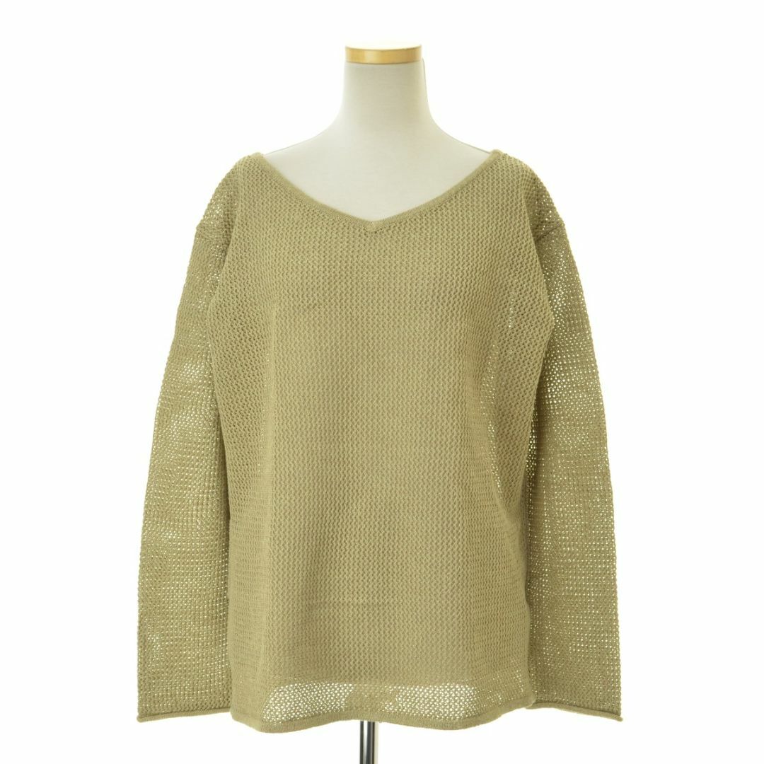 G004063474表記サイズ【RonHerman】Paper Mix Mesh Knit Pullover