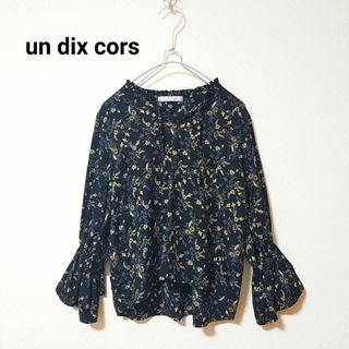 【新品】2023SS un dix cors 刺繍スリーブチュニックシャツ