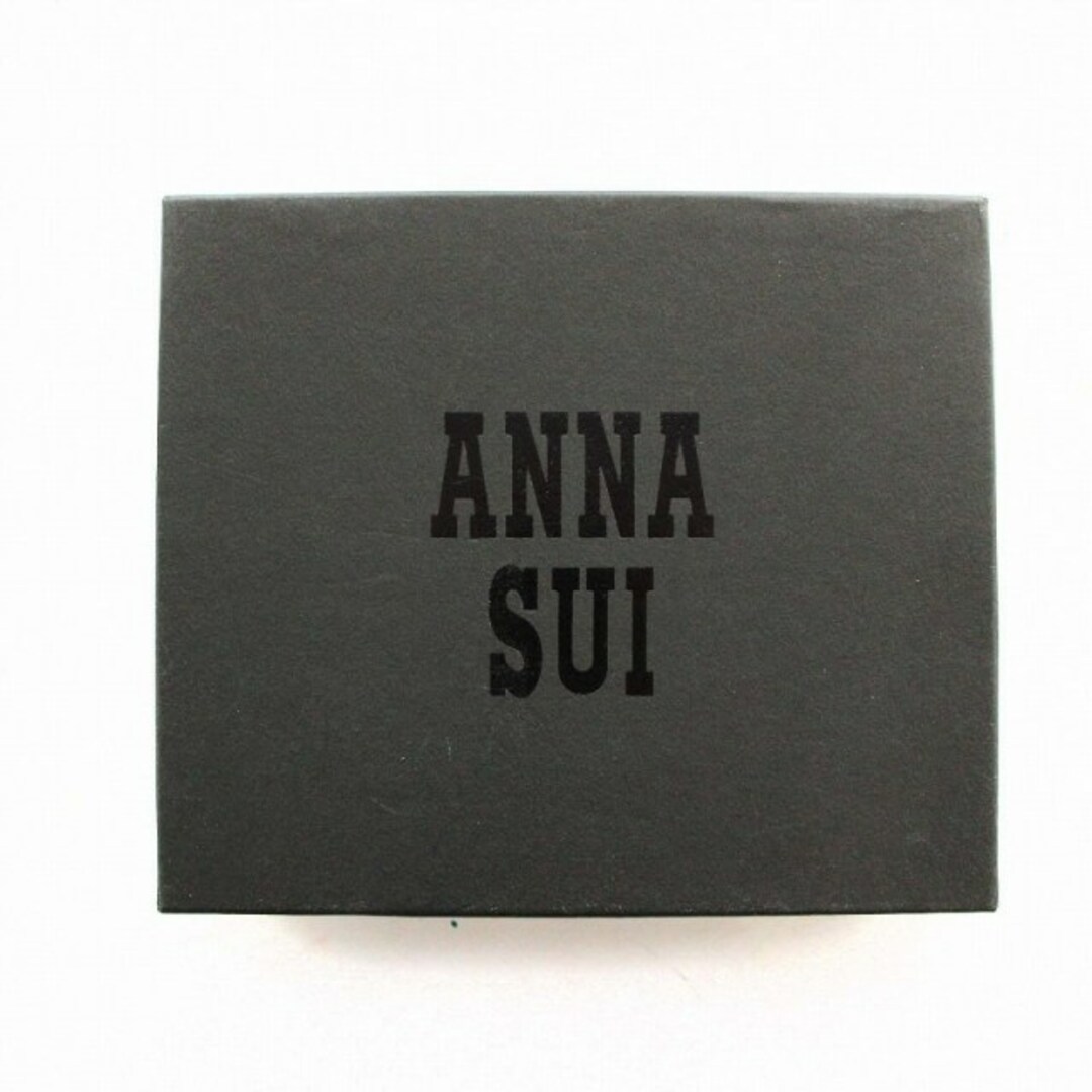 ANNA SUI(アナスイ)のアナスイ ANNA SUI 三つ折り財布 がま口 レザー ロゴ型押し 茶 レディースのファッション小物(財布)の商品写真