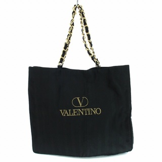 ヴァレンティノ(VALENTINO)のヴァレンティノ ヴァレンチノ トートバッグ ショルダーバッグ ロゴ チェーン 黒(トートバッグ)