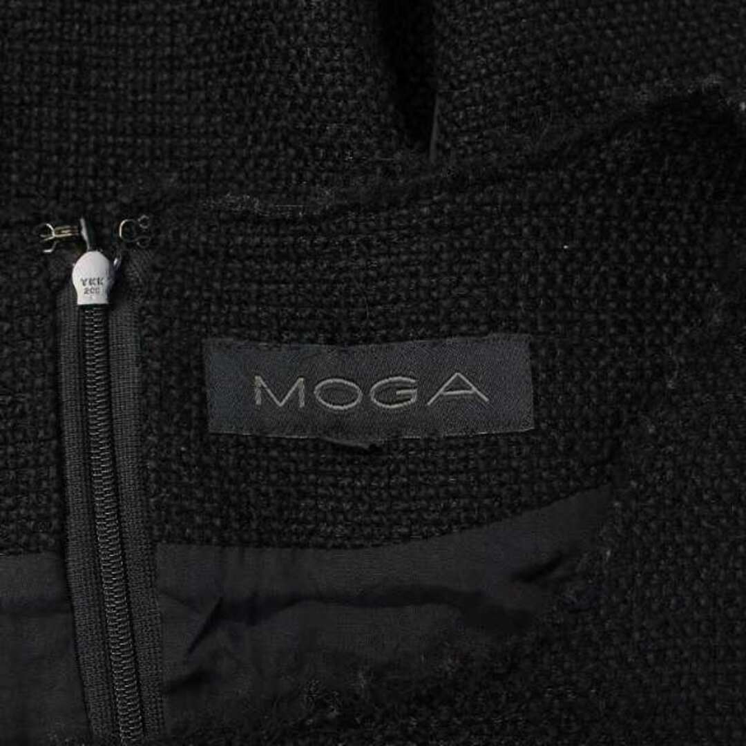 MOGA(モガ)のモガ ワンピース ミモレ ロング ウール ノースリーブ 2 M 黒 ブラック レディースのワンピース(ロングワンピース/マキシワンピース)の商品写真