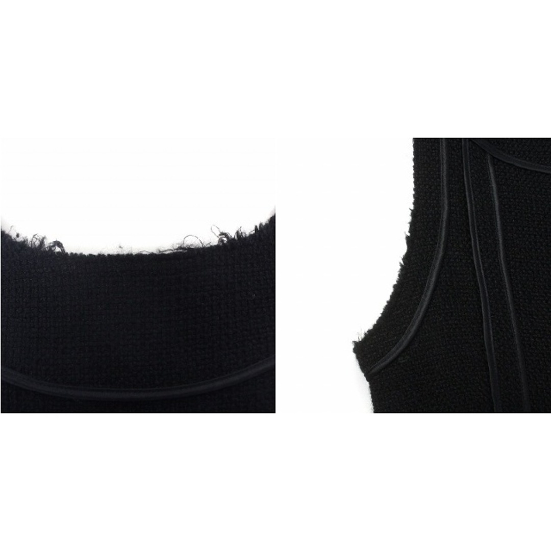 MOGA(モガ)のモガ ワンピース ミモレ ロング ウール ノースリーブ 2 M 黒 ブラック レディースのワンピース(ロングワンピース/マキシワンピース)の商品写真