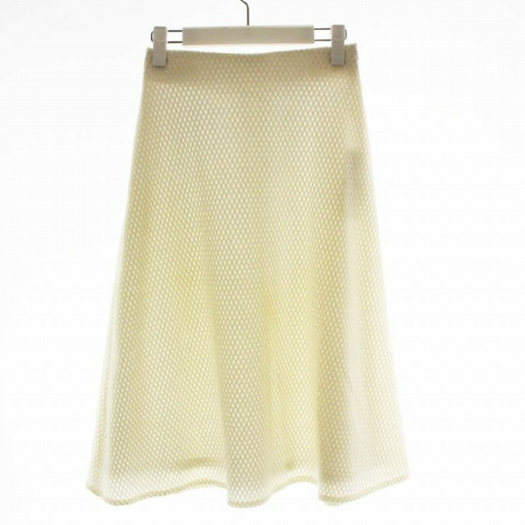 ANAYI(アナイ)のANAYI 18SS フレアスカート ロング メッシュ 36 S 白 ホワイト レディースのスカート(ロングスカート)の商品写真