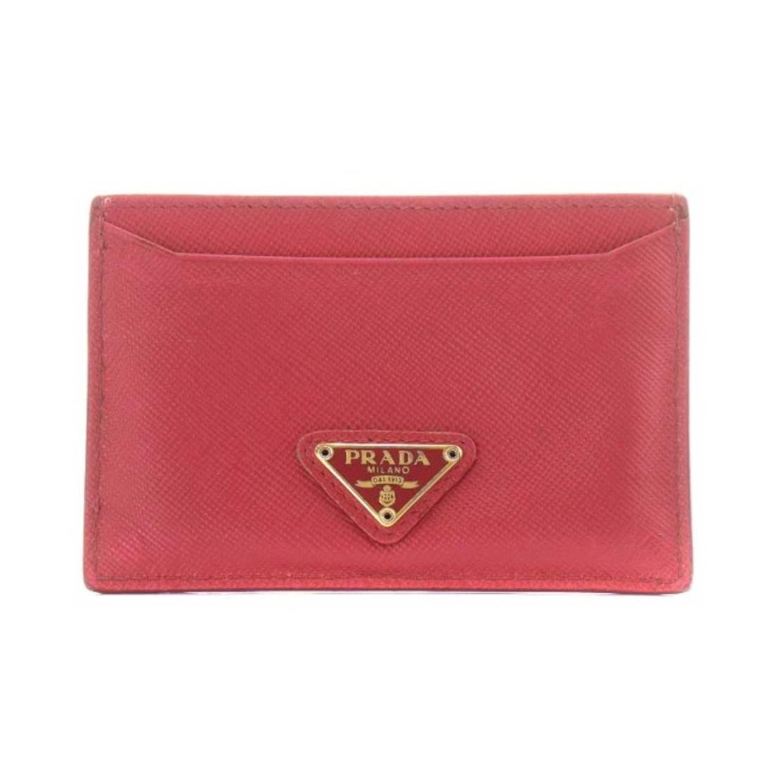 PRADA - プラダ PRADA 三角プレート パスケース カードケース レザー