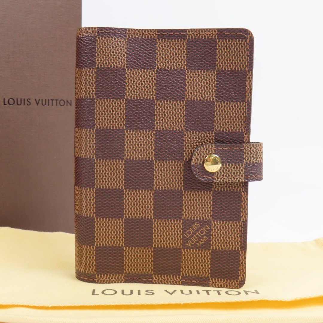 未使用品 LOUIS VUITTON ルイヴィトン アジェンダPM ビジネス ヴィンテージ ダミエ 手帳カバー PVC エベヌ