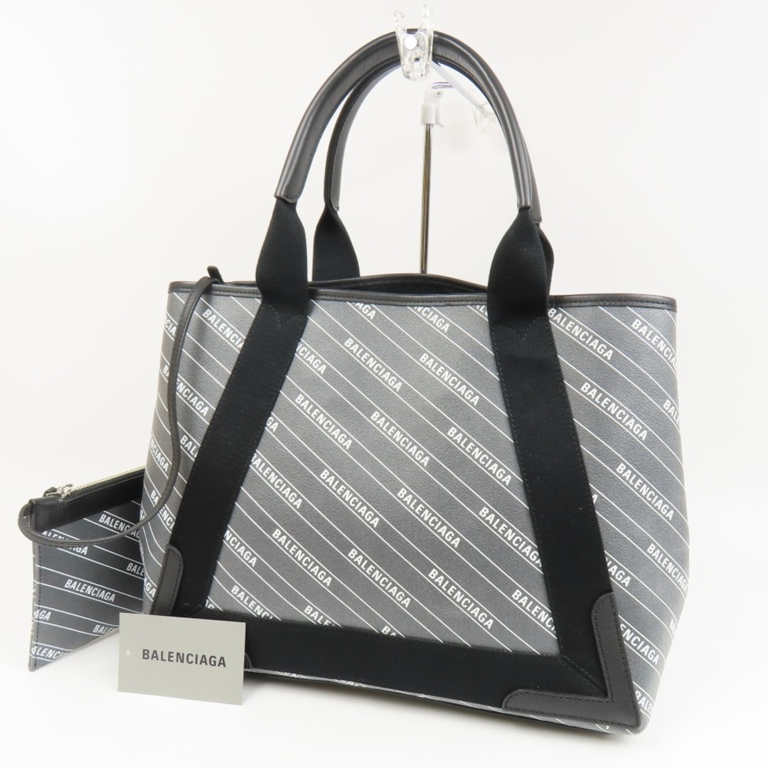 Balenciaga - 新品同様美品 BALENCIAGA バレンシアガ ネイビーカバスS