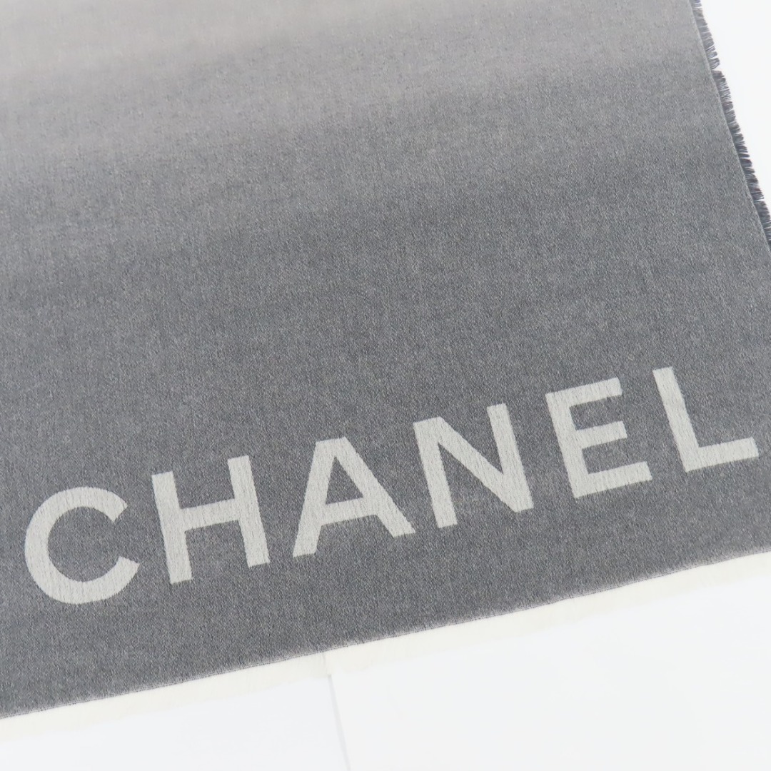 極美品 CHANEL シャネル 防寒 デカココマーク 大判 マフラー ウール ベージュ