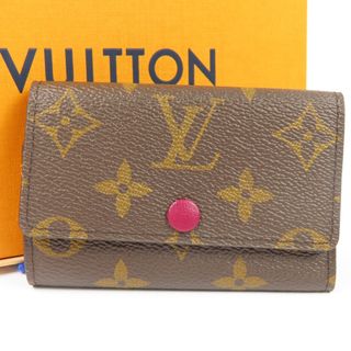 ルイヴィトン(LOUIS VUITTON)の未使用品 LOUIS VUITTON ルイヴィトン ミュルティクレ6 6連 ベタ無  モノグラム M60701 キーケース PVC ブラウン【中古】(キーケース)