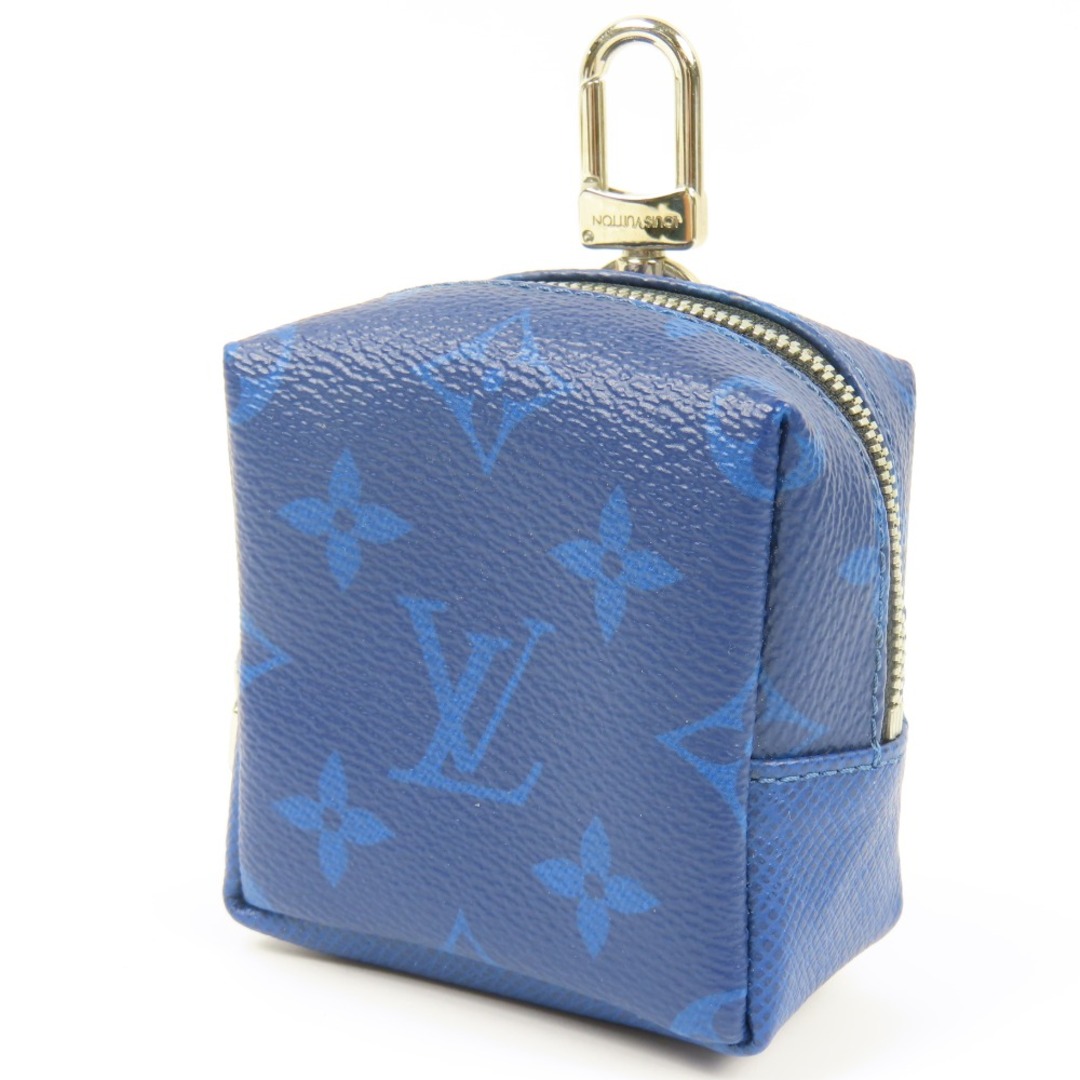 LOUIS VUITTON(ルイヴィトン)の新品同様美品 LOUIS VUITTON ルイヴィトン ポルトクレ ポーチ 21年製 バッグチャーム タイガラマ M69309 キーホルダー PVC/レザー ブルー【中古】 レディースのファッション小物(キーホルダー)の商品写真