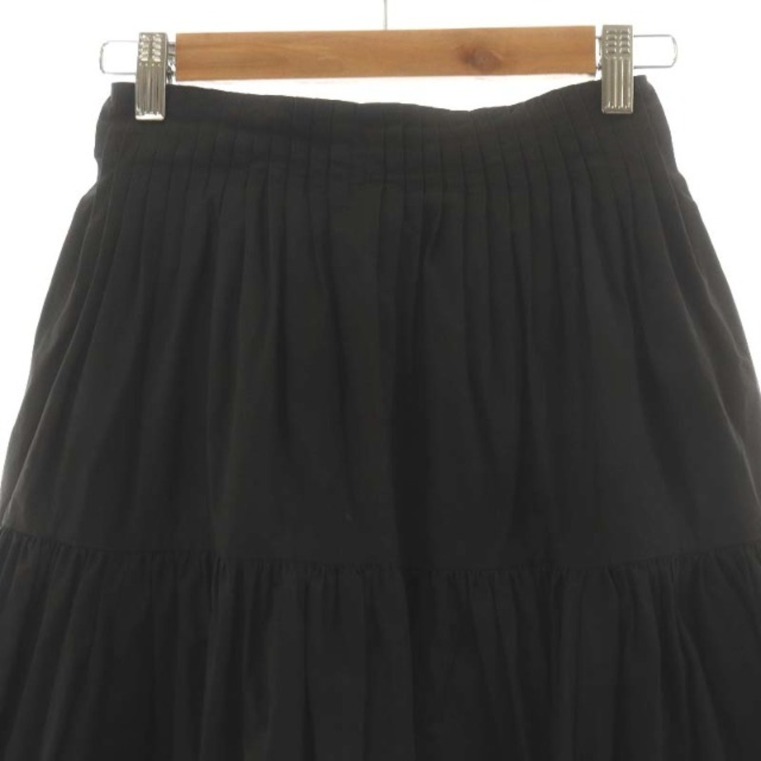 カイエカ Pin-tuck Volume Skirt フレアスカート 1 S 黒 2