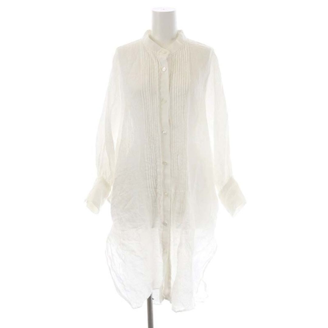 ADORE - アドーア 21SS シアーリネンブラウス ロングシャツ 長袖 38 白