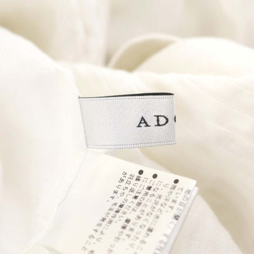 ADORE - アドーア 21SS シアーリネンブラウス ロングシャツ 長袖 38 白