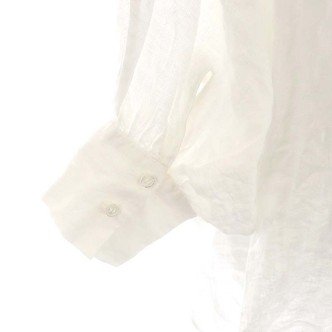ADORE - アドーア 21SS シアーリネンブラウス ロングシャツ 長袖 38 白