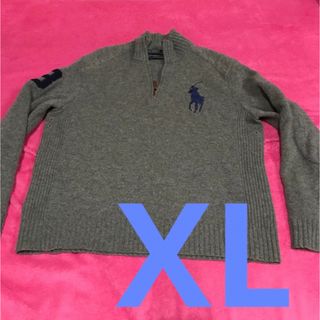 ラルフローレン(Ralph Lauren)のポロ ラルフローレン ボーイズ ビッグポニー セータージャケット　XL グレー(ニット/セーター)