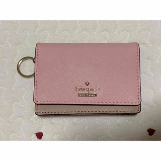 ケイトスペード 新品♡シンプルな 二つ折り コインケース キー リング付き