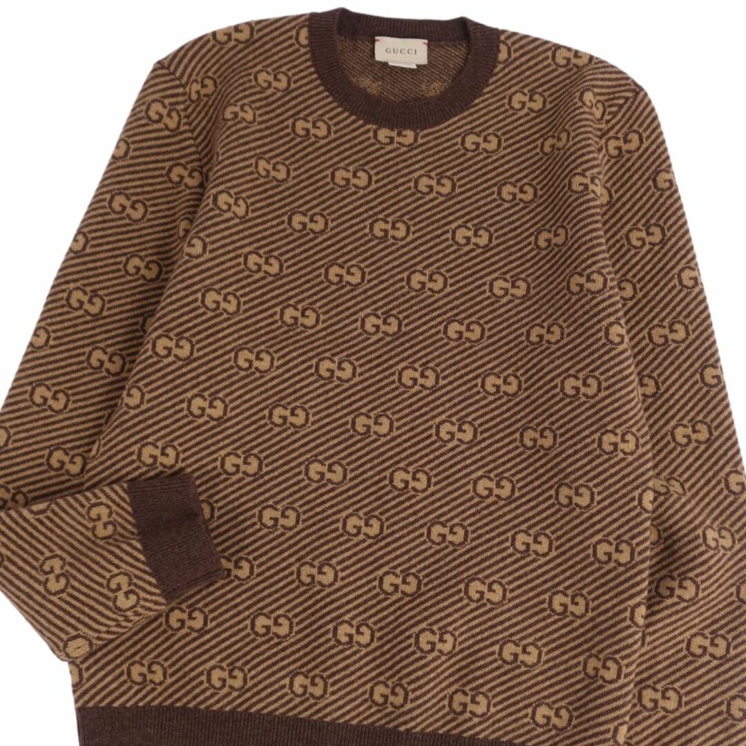 GUCCI グッチ総柄ニット セーター オールドグッチ GGキャンバス GUCCI グッチ総柄ニット セーター オールドグッチ GGキャンバス