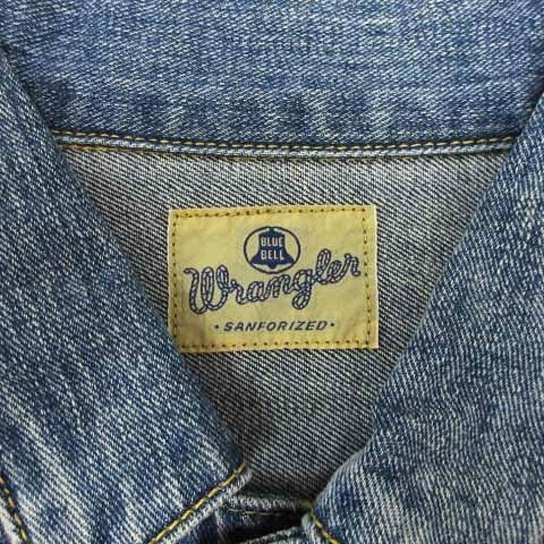 Wrangler(ラングラー)のラングラー デニム ジャケット ショート丈 ドロップショルダー インディゴ F レディースのジャケット/アウター(Gジャン/デニムジャケット)の商品写真