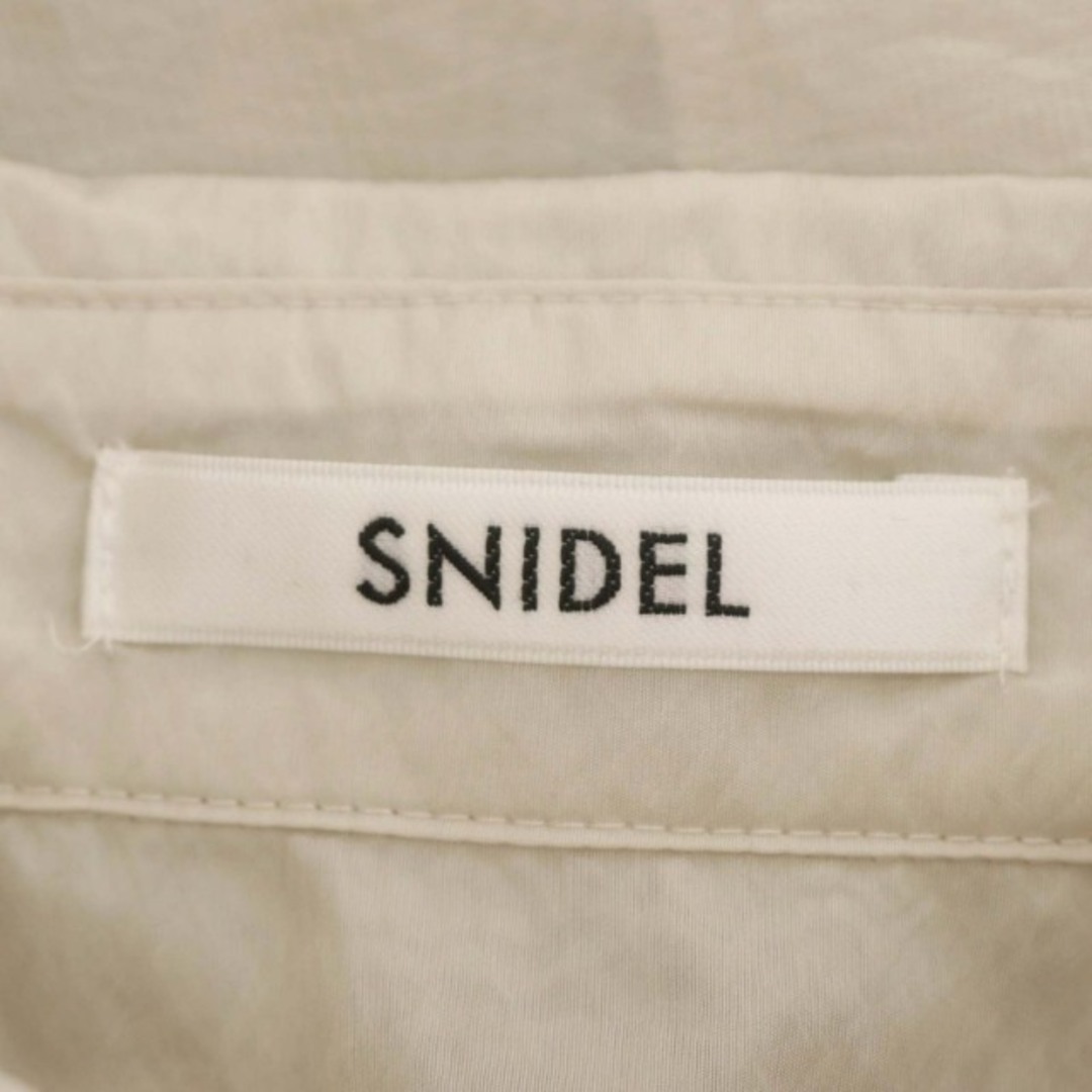 SNIDEL(スナイデル)のスナイデル 23SS シアーオーバーシャツ ブラウス 長袖 F アイボリー レディースのトップス(シャツ/ブラウス(長袖/七分))の商品写真