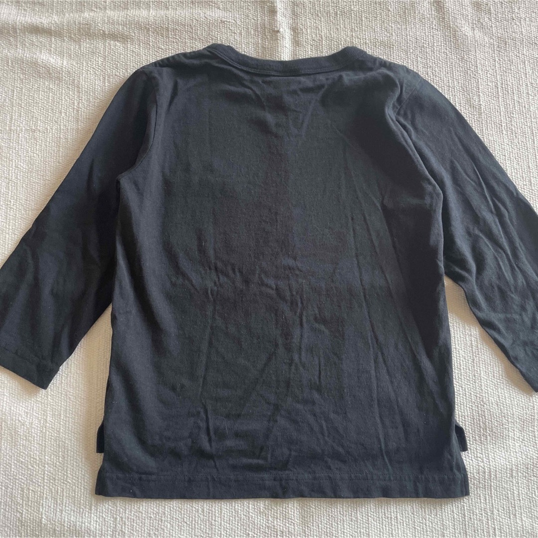 Champion(チャンピオン)のチャンピオン　ロンT  Tシャツ　長袖　ブラック　黒 キッズ/ベビー/マタニティのキッズ服男の子用(90cm~)(Tシャツ/カットソー)の商品写真