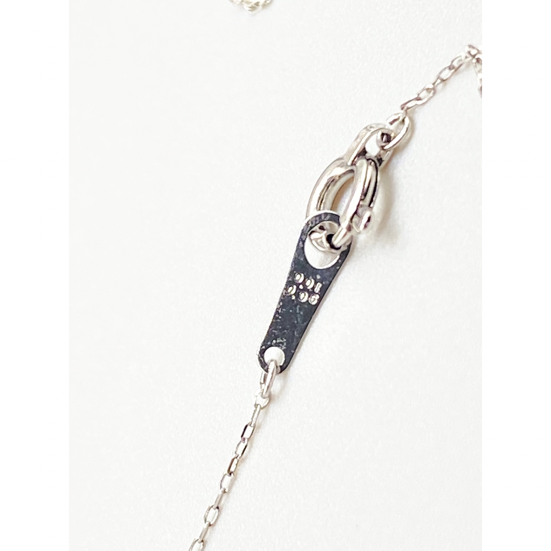【新品】パライバトルマリン0.01ct/ダイヤ0.06ct Pt900ネックレス