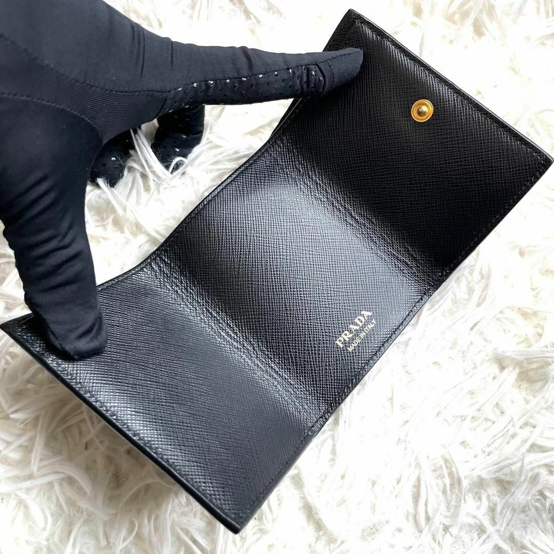 PRADA(プラダ)の⋟未使用級⋞ / プラダ サフィアーノコンパクトレターウォレット 1MH021 レディースのファッション小物(財布)の商品写真