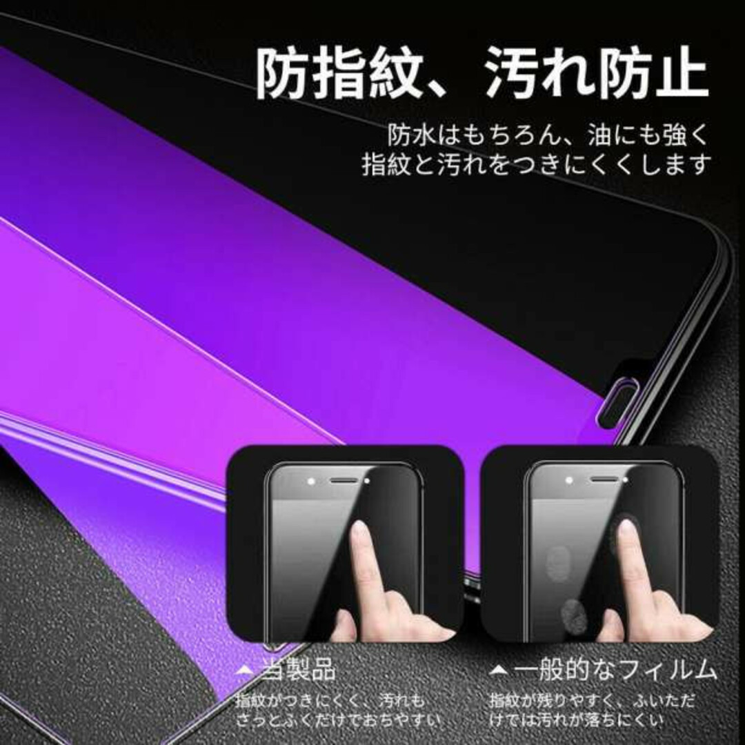 iPhone11ProMax ブルーライトカット ガラスフィルム 強化ガラス Fの