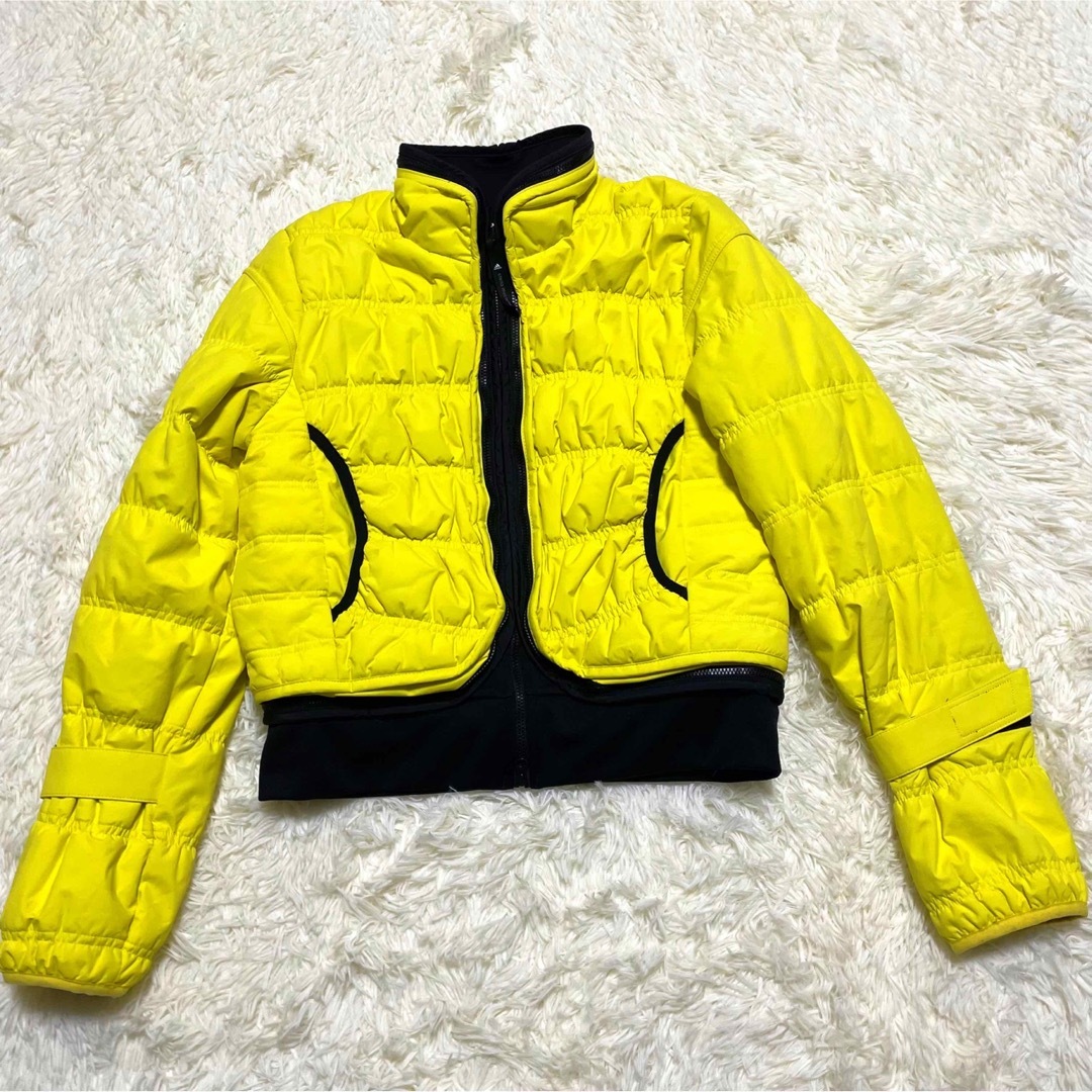 adidas stella mccartney ナイロンジャケット 黄 M - ダウンジャケット