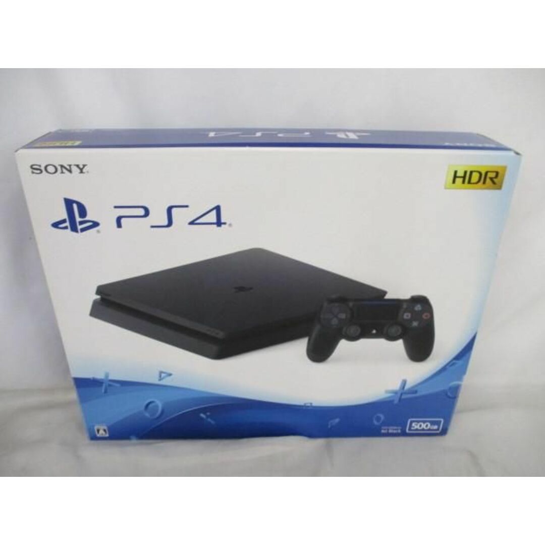 NB0034109商品名品 ゲーム PS4 本体 CUH-2200A ジェットブラック 500GB コントローラー・ケーブル・箱付き